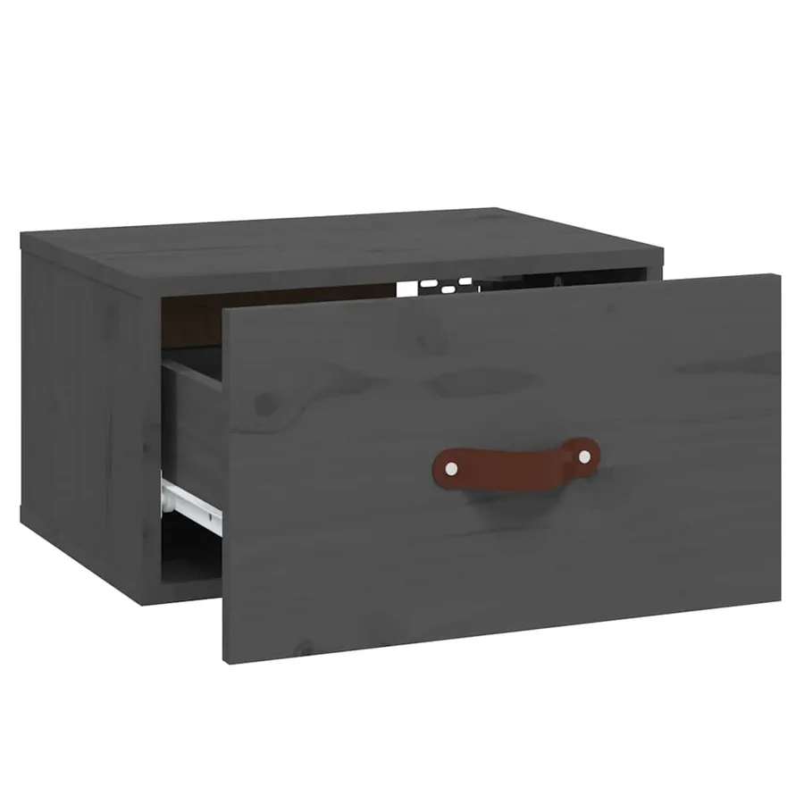 Tables de chevet murales 2 pcs Gris 40x29,5x22 cm - 8