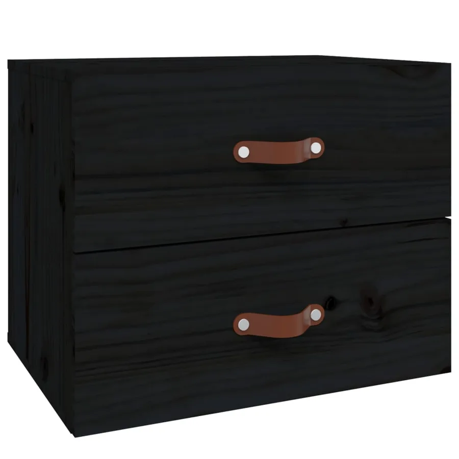 Tables de chevet murales 2 pcs Noir 50x36x40 cm - 5