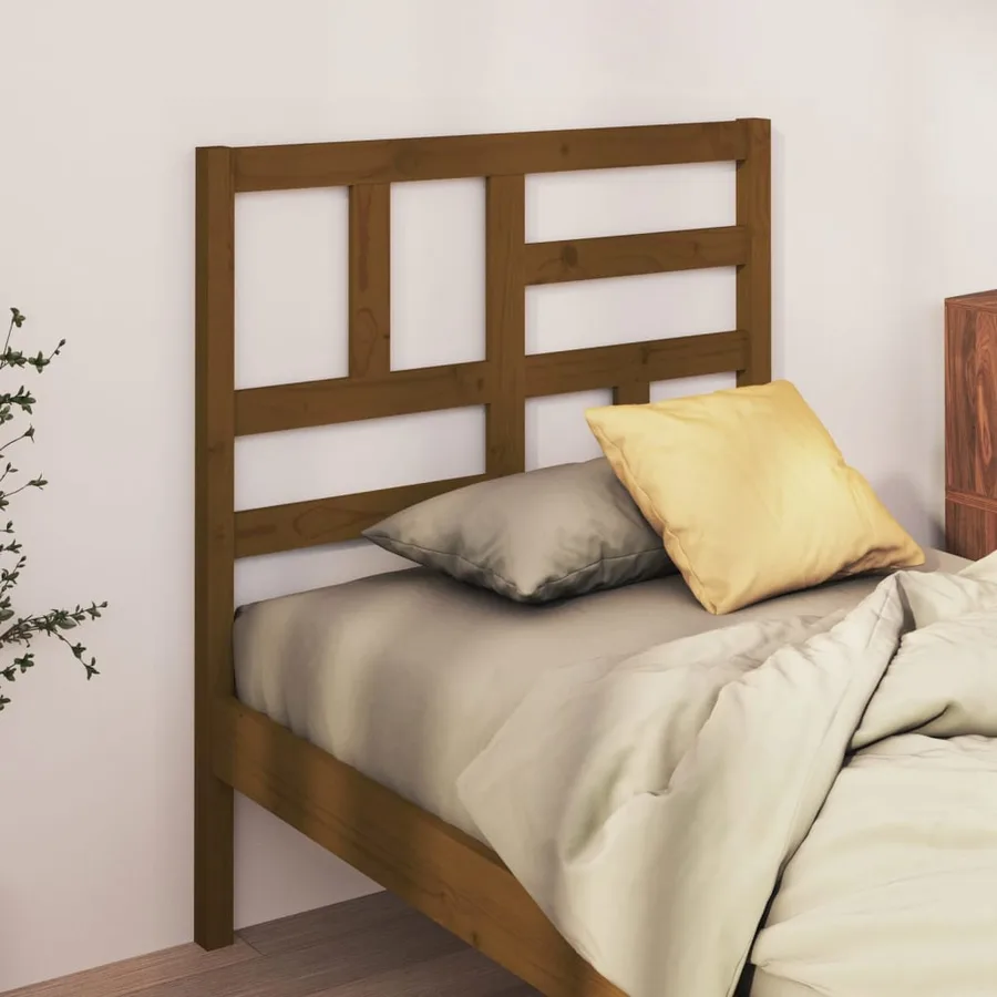 Tête de lit Marron miel 81x4x104 cm Bois massif de pin - 3