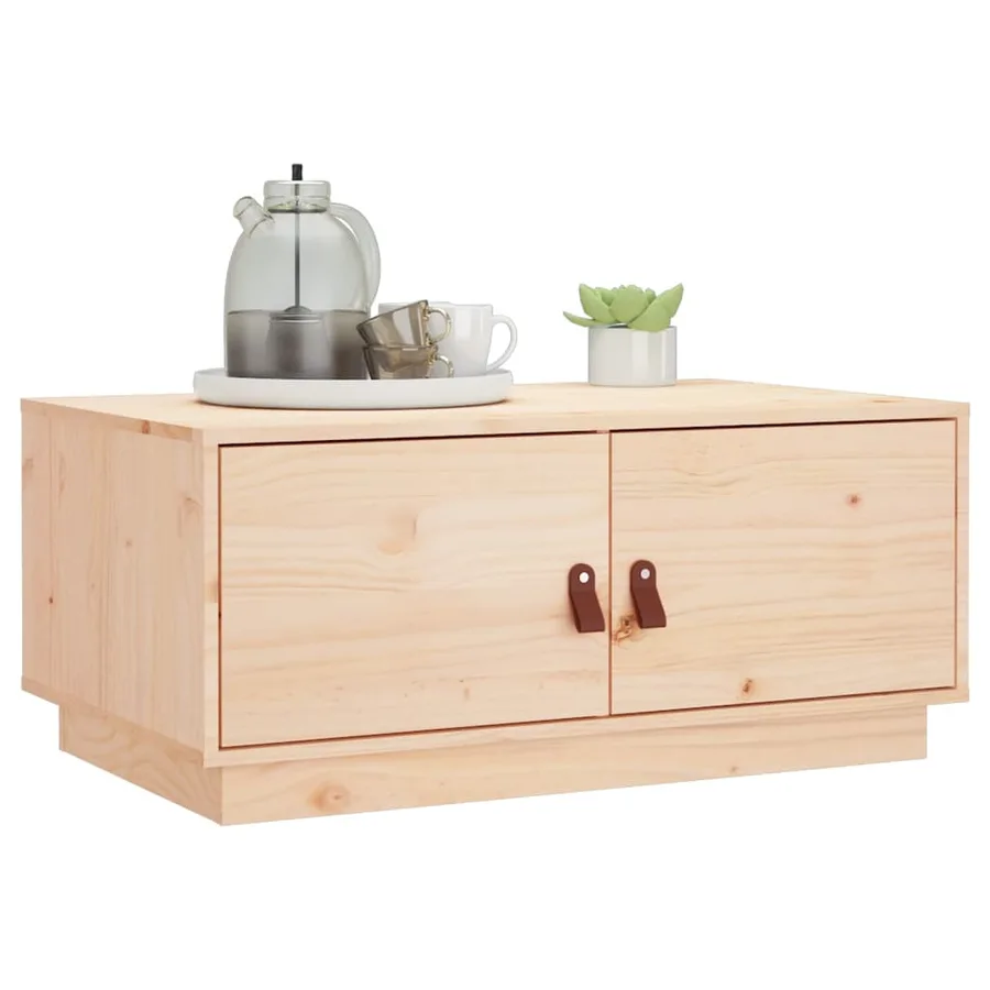 Table basse 80x50x35 cm Bois massif de pin - 5