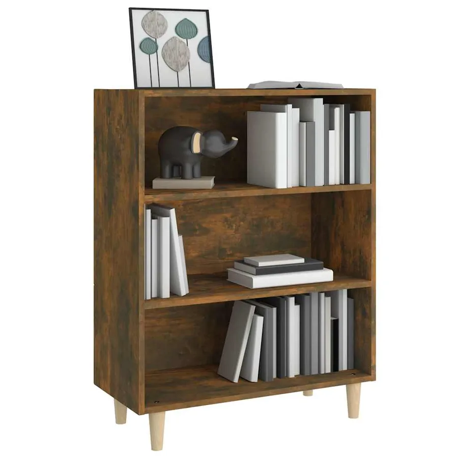 Buffet Chêne fumé 69,5x32,5x90 cm Bois d'ingénierie - 6