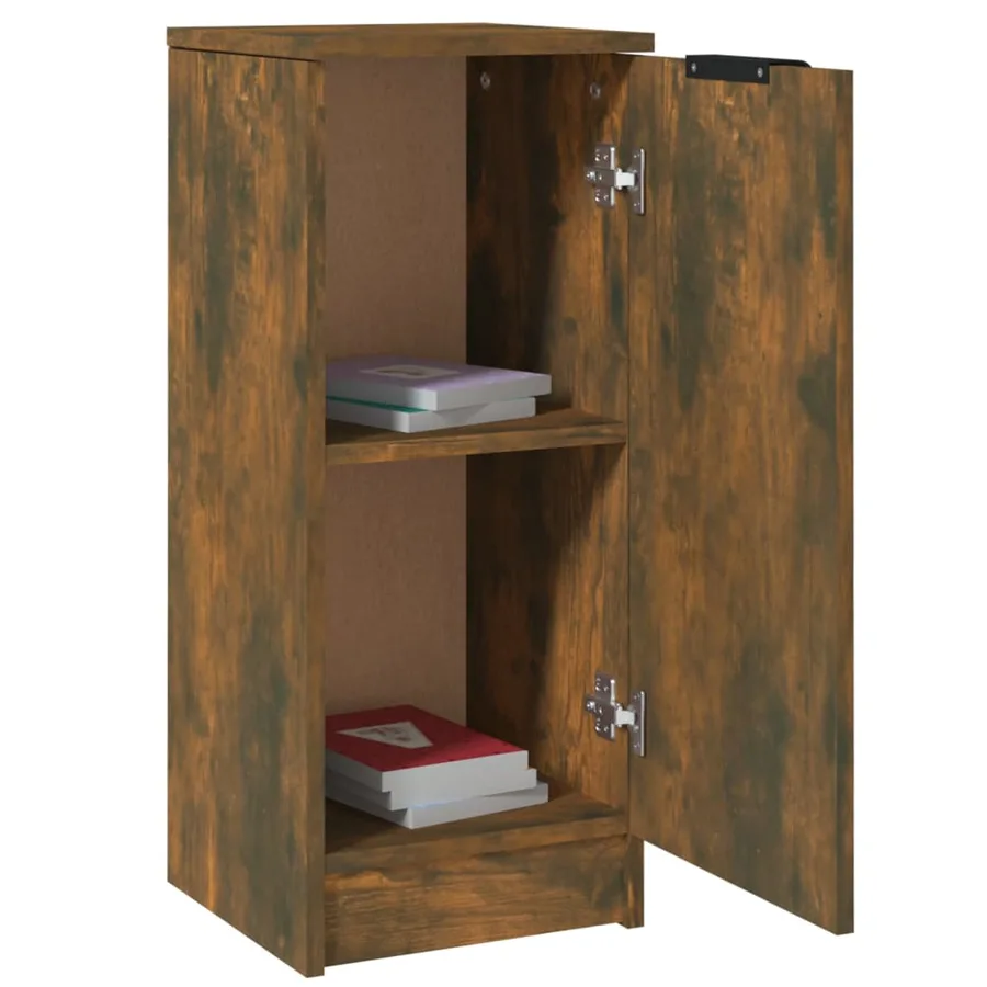 Buffet Chêne fumé 30x30x70 cm Bois d'ingénierie - 6