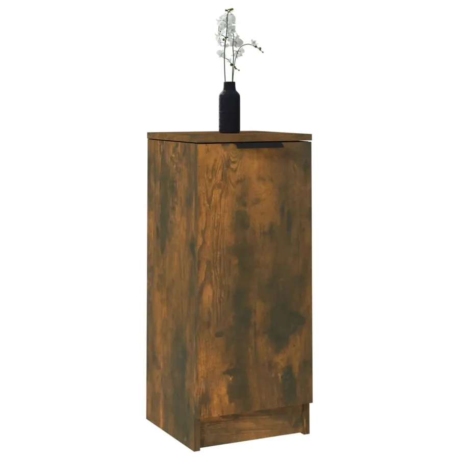 Buffet Chêne fumé 30x30x70 cm Bois d'ingénierie - 7