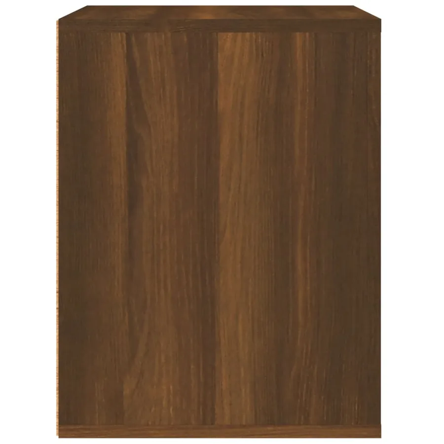 Table de chevet murale Chêne marron 50x36x47 cm - 7