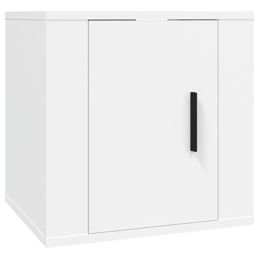 Meubles TV muraux 2 pcs Blanc 40x34,5x40 cm - 4