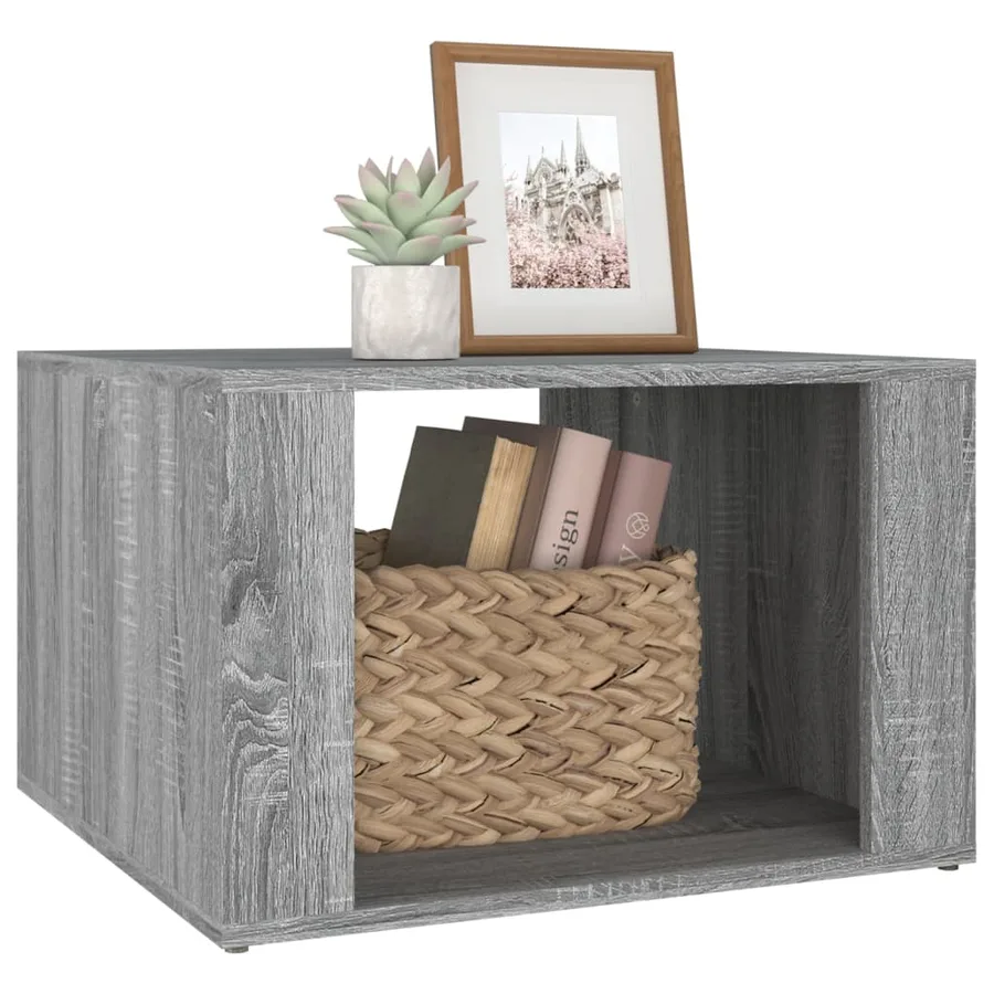 Table de chevet Sonoma gris 57x55x36 cm Bois d'ingénierie - 4