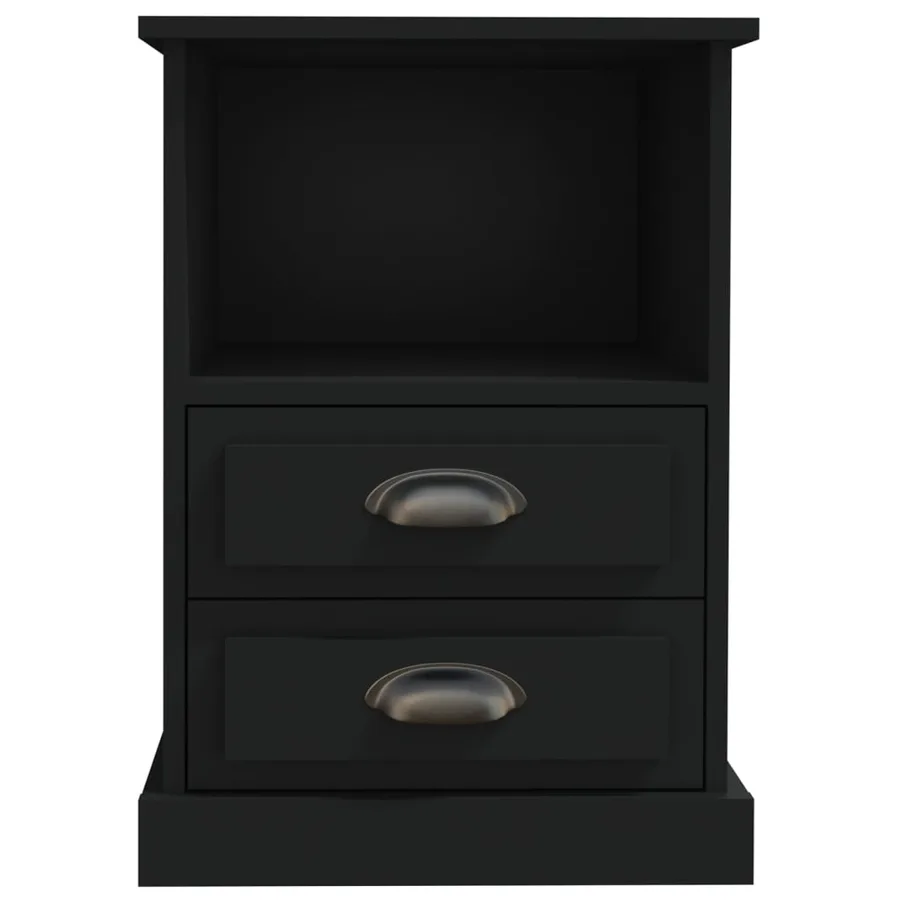 Tables de chevet 2 pcs noir 43x36x60 cm - 7