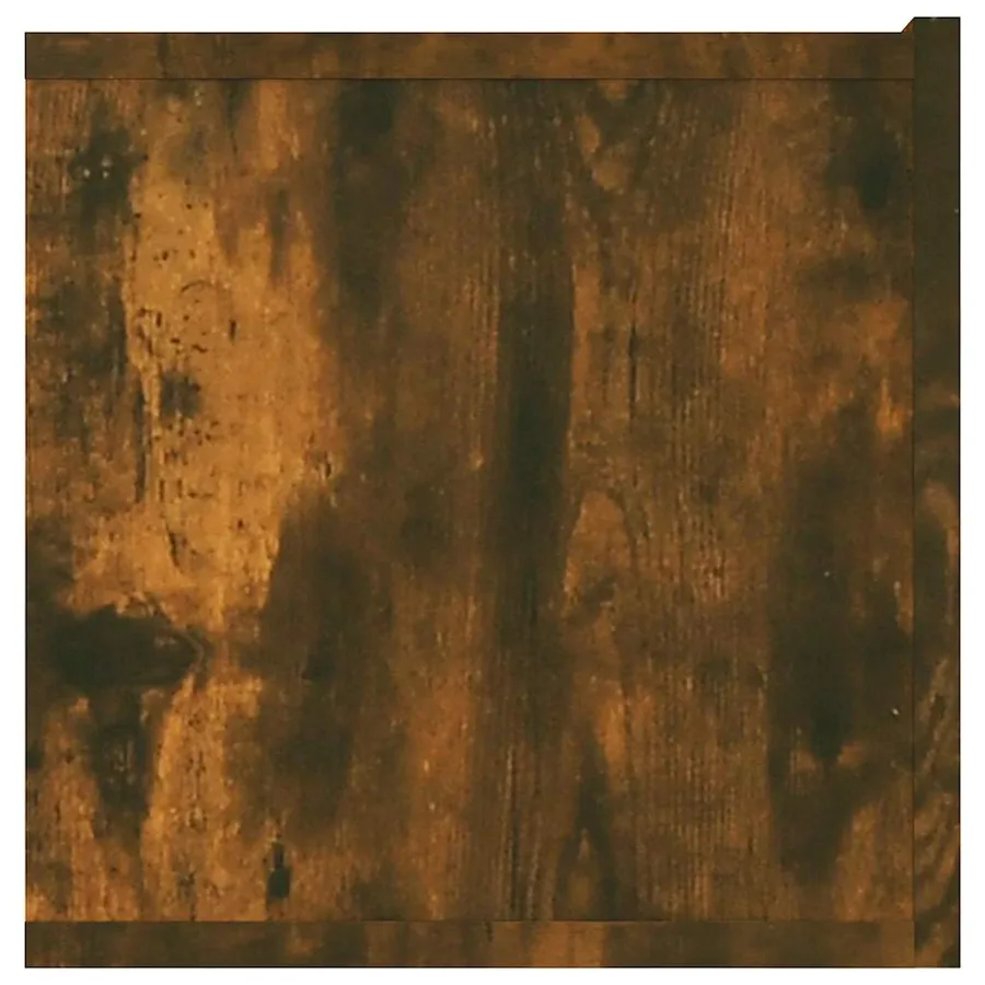 Meuble TV chêne fumé 80x30x30 cm bois d'ingénierie - 6