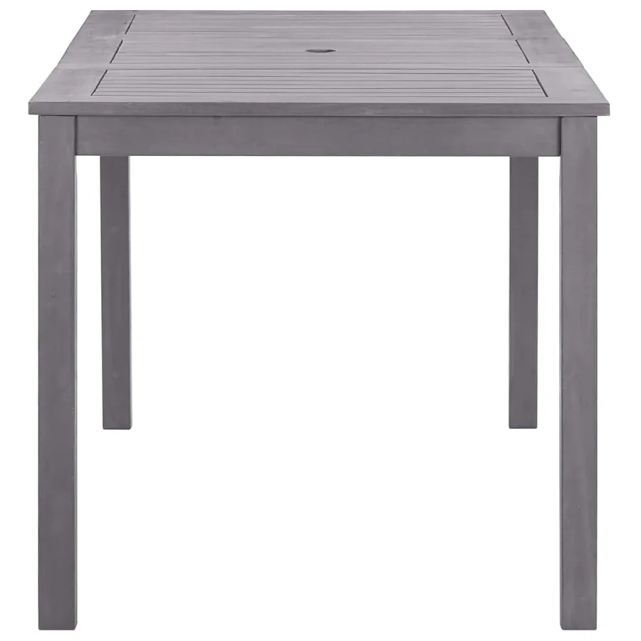 Table de jardin Délavage gris 140x80x74 cm Bois d'acacia massif - 3
