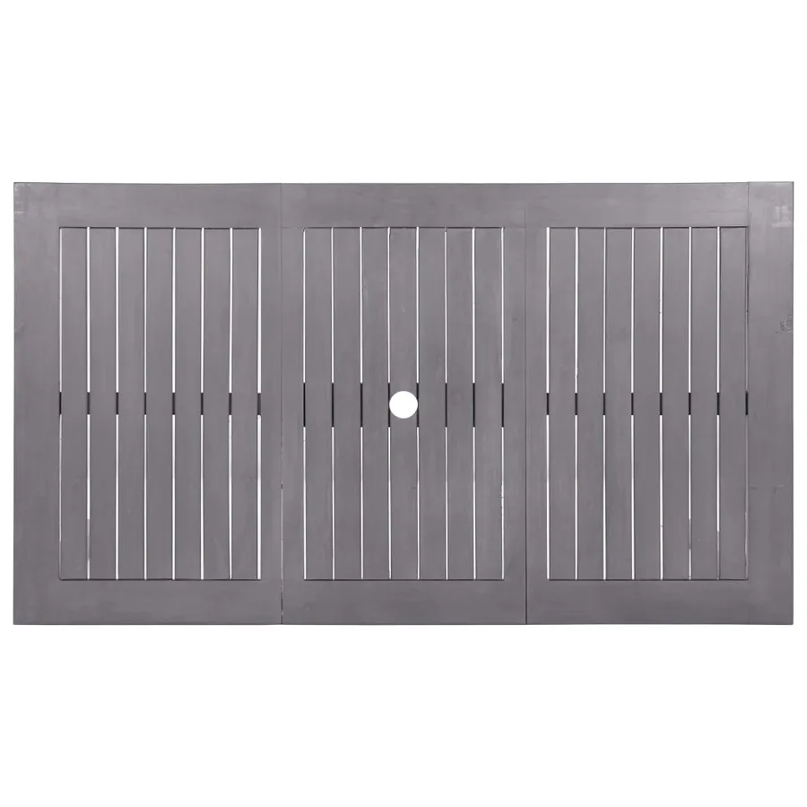 Table de jardin Délavage gris 140x80x74 cm Bois d'acacia massif - 4