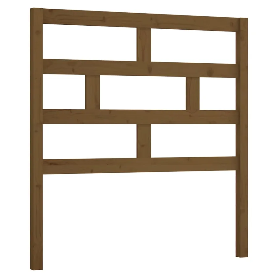 Tête de lit Marron miel 106x4x100 cm Bois massif de pin - 2
