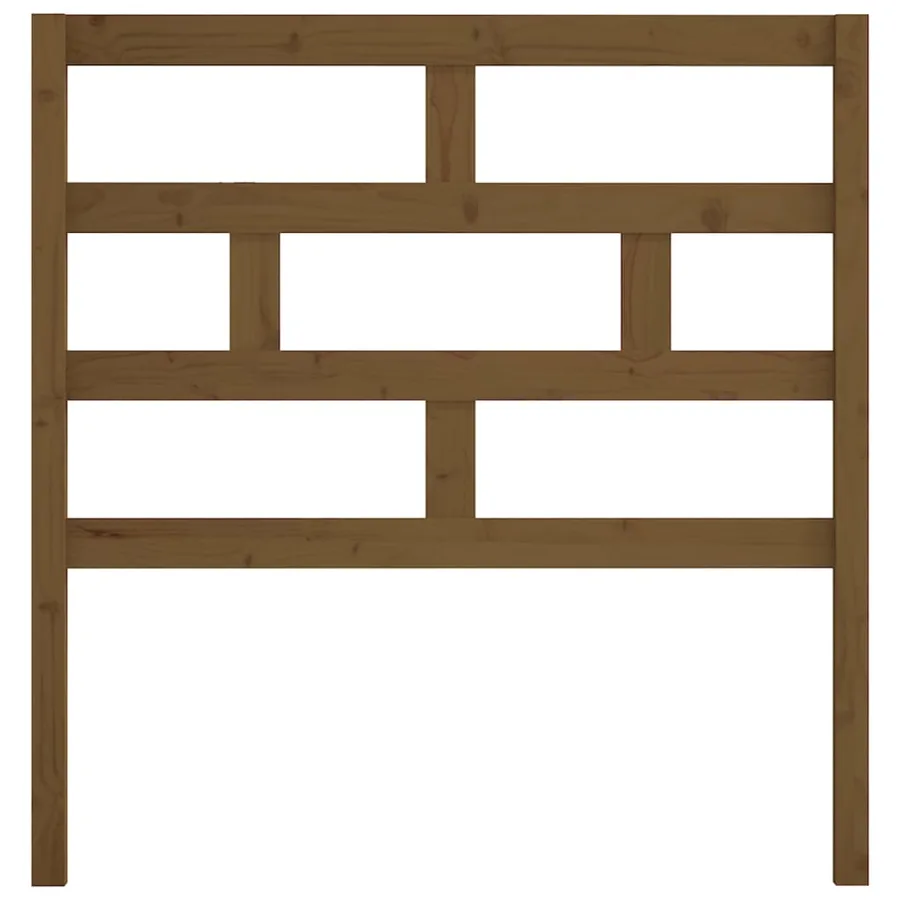 Tête de lit Marron miel 106x4x100 cm Bois massif de pin - 4