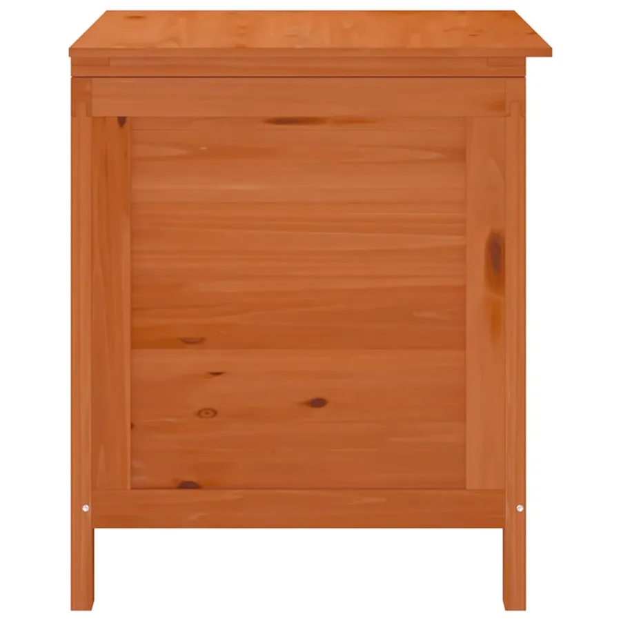 Boîte de rangement jardin marron 50x49x56,5cm bois massif sapin - 5