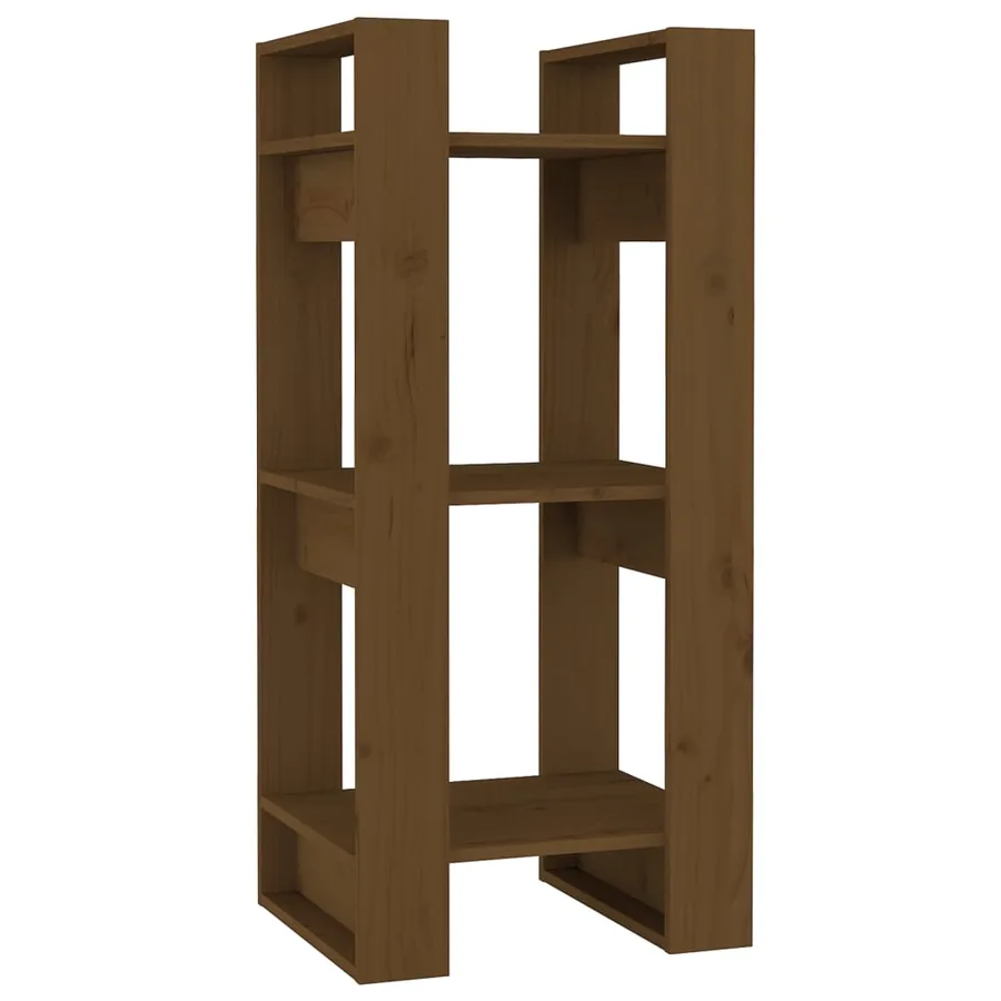 Bibliothèque/Cloison Marron miel 41x35x91 cm Bois massif - 2