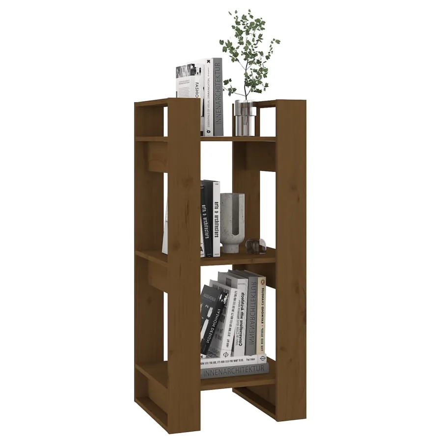 Bibliothèque/Cloison Marron miel 41x35x91 cm Bois massif - 5