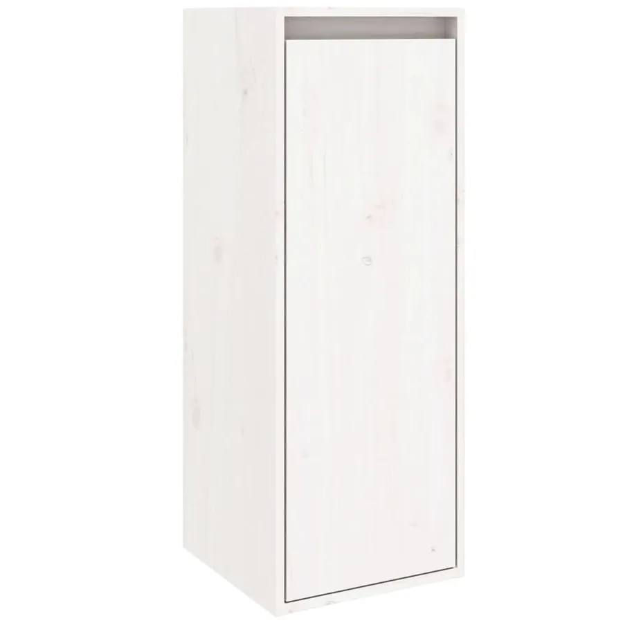 Armoire murale Blanc 30x30x80 cm Bois de pin massif - 2