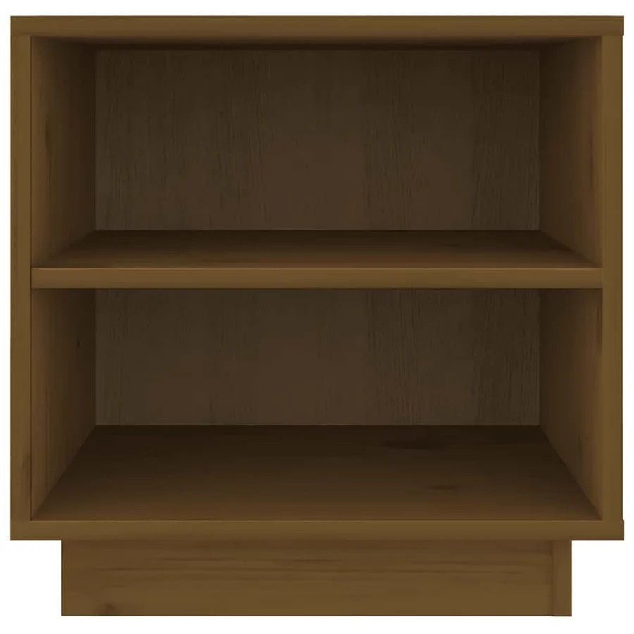 Tables de chevet 2pcs Marron miel 40x34x40cm Bois de pin solide - 6