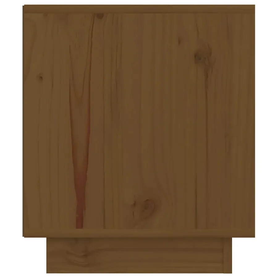 Tables de chevet 2pcs Marron miel 40x34x40cm Bois de pin solide - 7