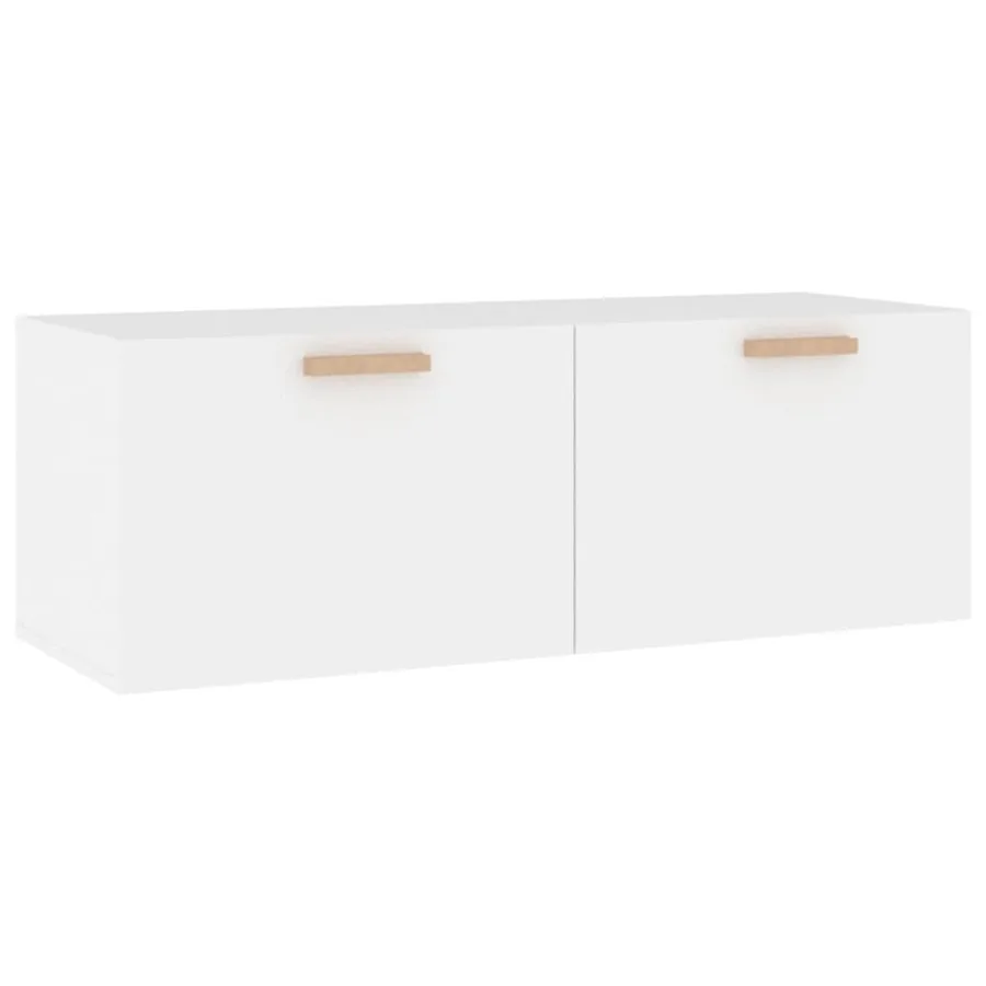 Armoire murale Blanc 100x36,5x35 cm Bois d'ingénierie - 2