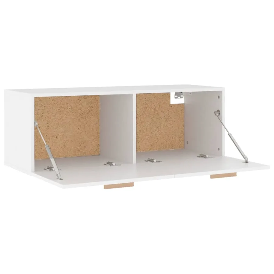 Armoire murale Blanc 100x36,5x35 cm Bois d'ingénierie - 7