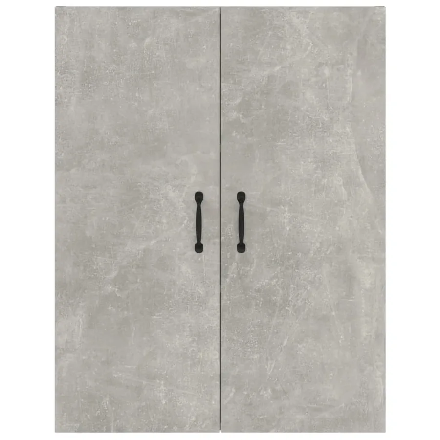 Armoire suspendue Gris béton 69,5x34x90 cm Bois d'ingénierie - 6