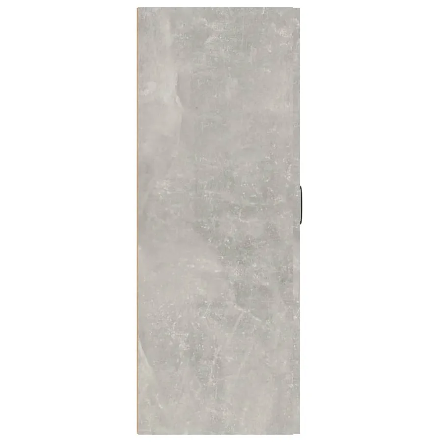 Armoire suspendue Gris béton 69,5x34x90 cm Bois d'ingénierie - 7