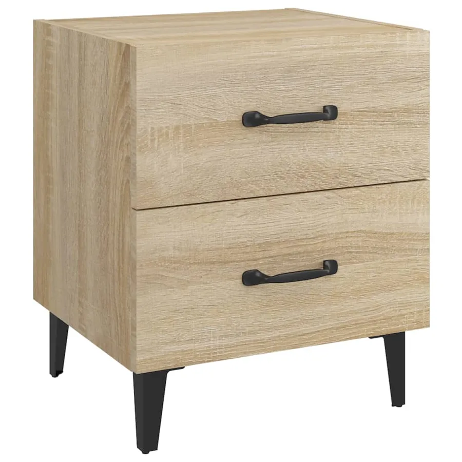 Tables de chevet 2 pcs Chêne sonoma 40x35x47,5 cm - 5