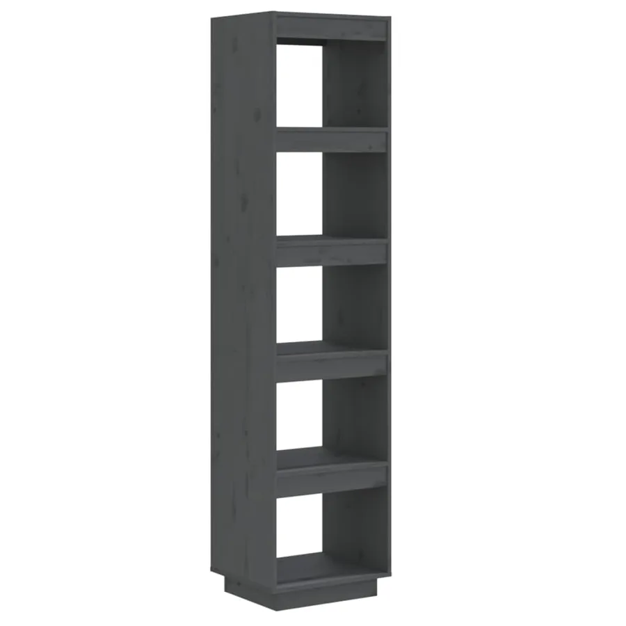 Bibliothèque/Séparateur de pièce Gris 40x35x167 cm Pin solide - 2