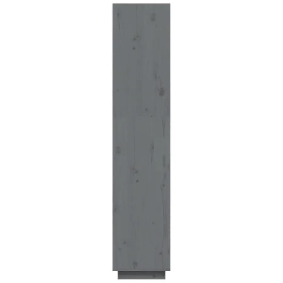 Bibliothèque/Séparateur de pièce Gris 40x35x167 cm Pin solide - 6