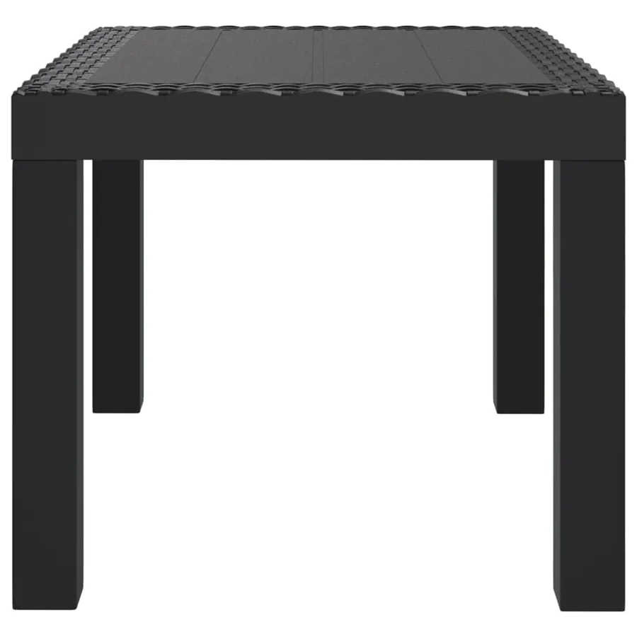 Table de jardin anthracite 59x47x40 cm PP - 4