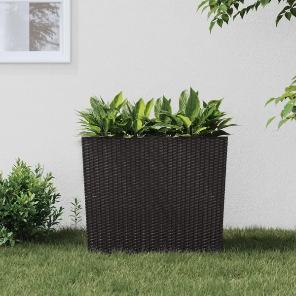 Jardinière et intérieur amovible marron 12 /44 L rotin PP