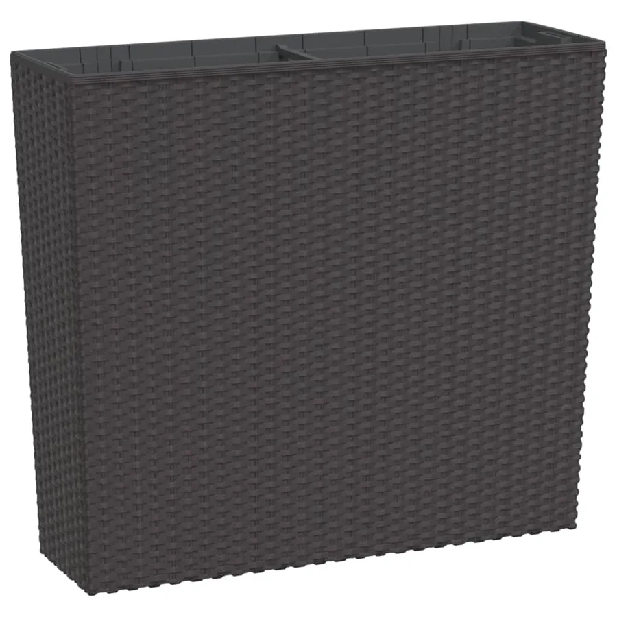 Jardinière et intérieur amovible marron 12 /44 L rotin PP - 2