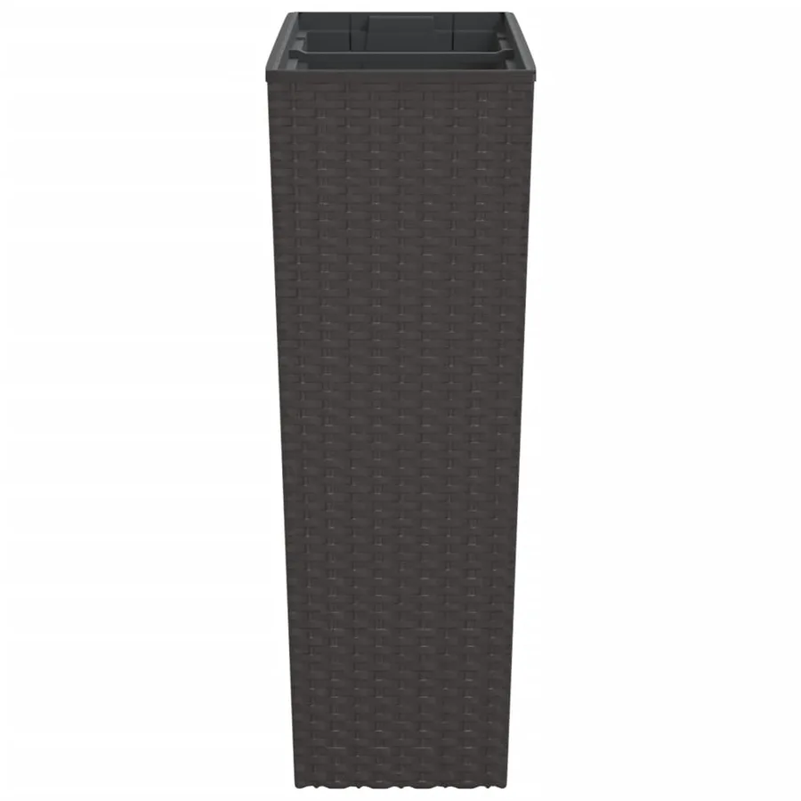 Jardinière et intérieur amovible marron 12 /44 L rotin PP - 5