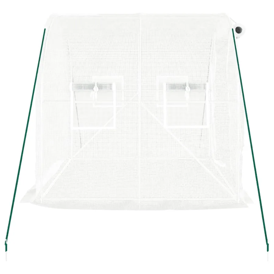Serre avec cadre en acier blanc 4 m² 2x2x2 m - 5