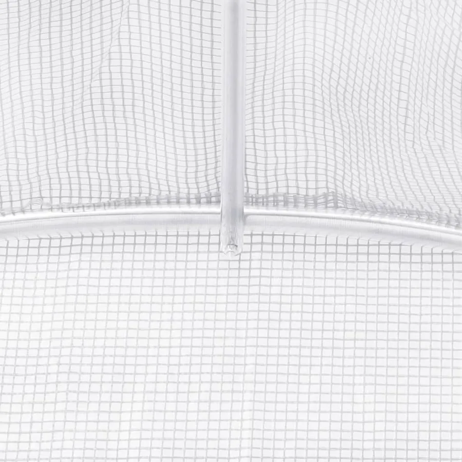 Serre avec cadre en acier blanc 4 m² 2x2x2 m - 9