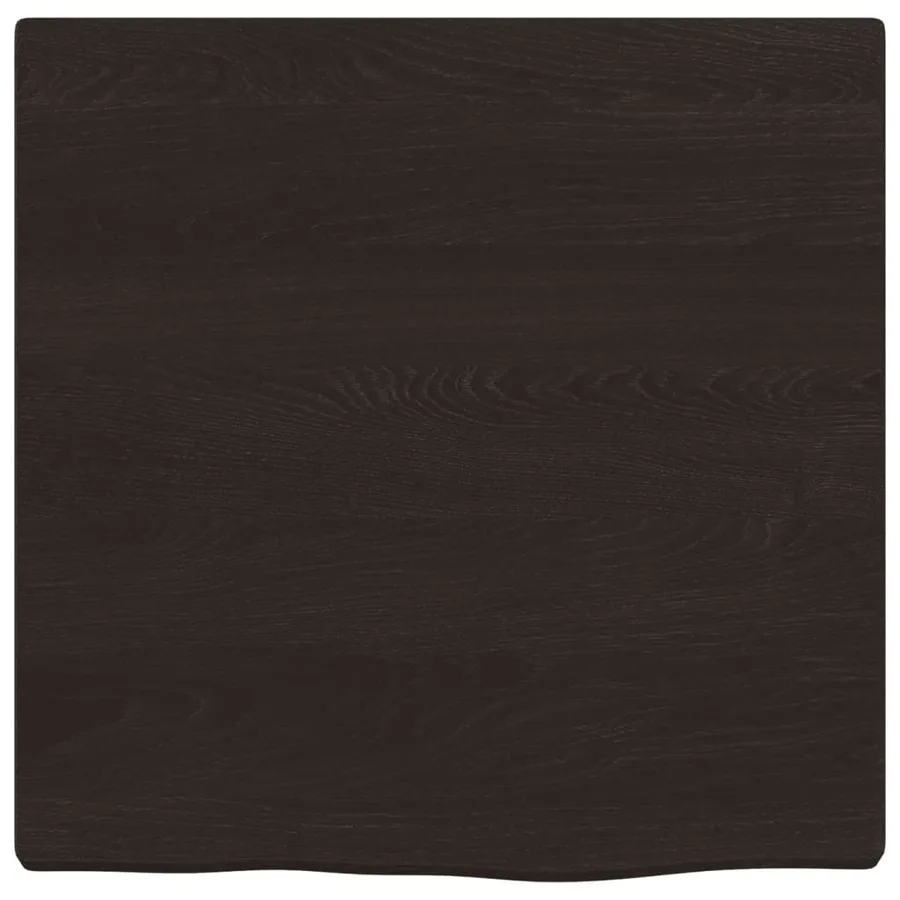Étagère murale marron foncé 40x40x2 cm bois chêne massif traité - 4