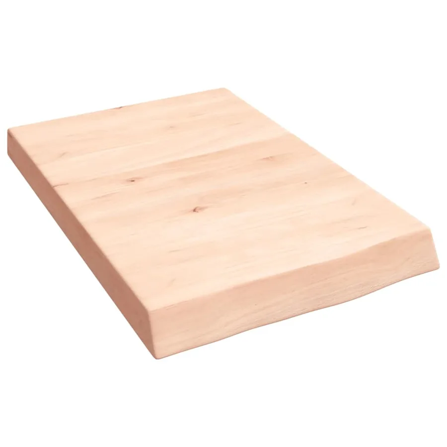 Étagère murale 40x60x(2-6) cm bois de chêne massif non traité - 2