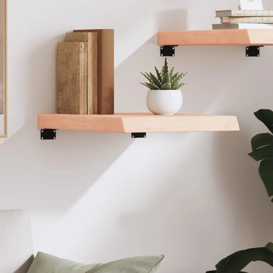 Étagère murale 40x60x(2-6) cm bois de chêne massif non traité - 3