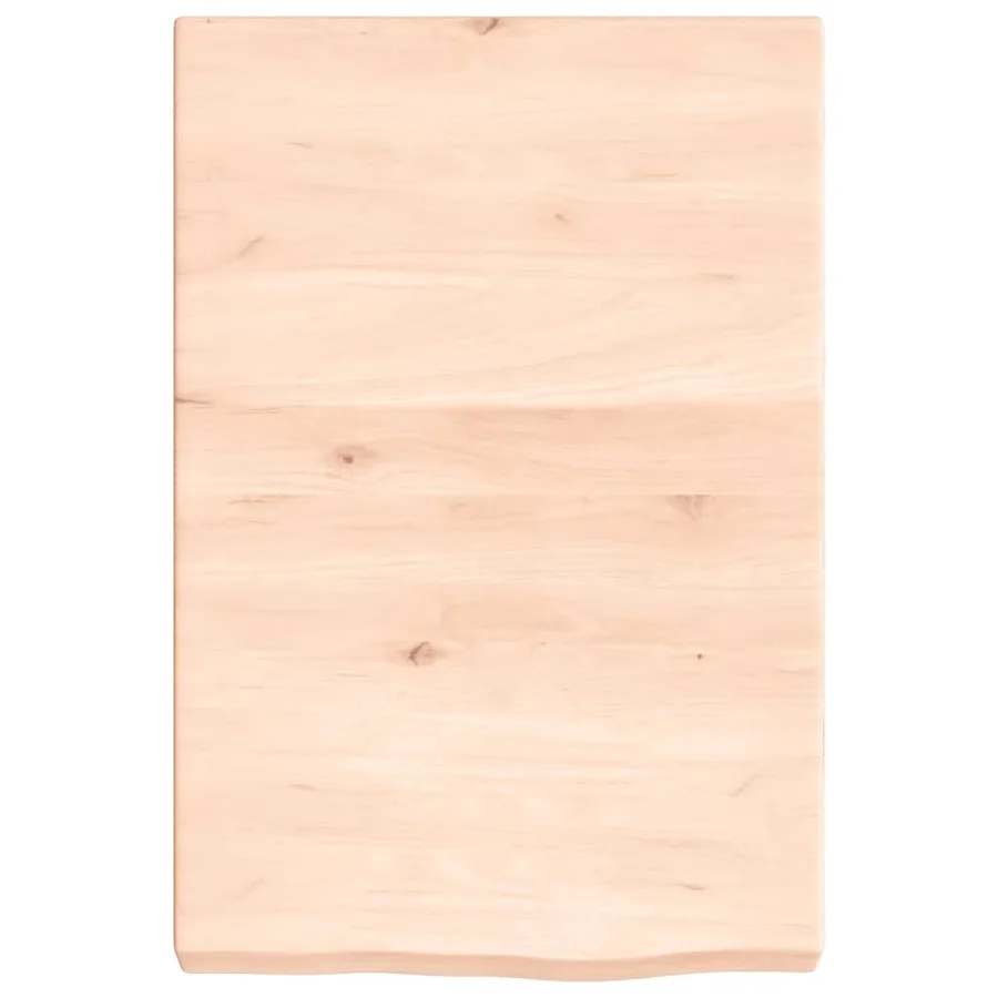 Étagère murale 40x60x(2-6) cm bois de chêne massif non traité - 4