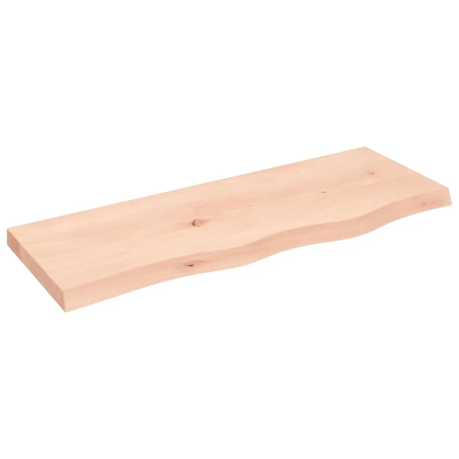 Étagère murale 80x30x(2-4) cm bois de chêne massif non traité - 2