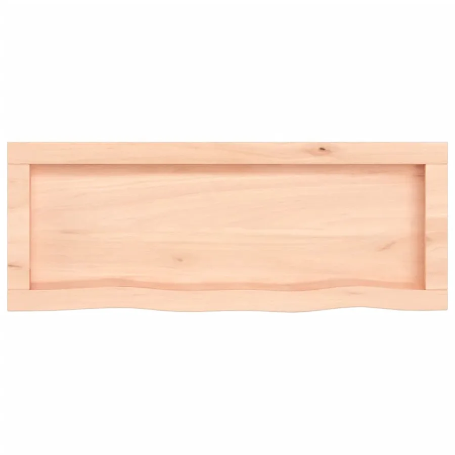 Étagère murale 80x30x(2-4) cm bois de chêne massif non traité - 5
