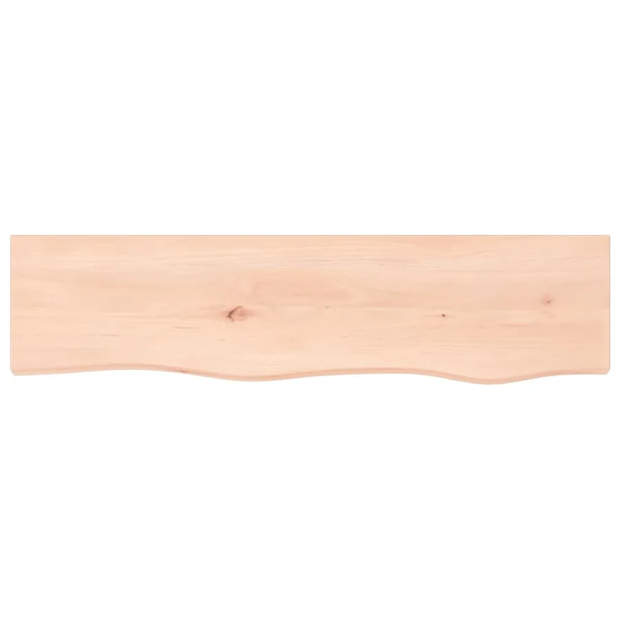 Étagère murale 80x20x6 cm bois de chêne massif non traité - 4