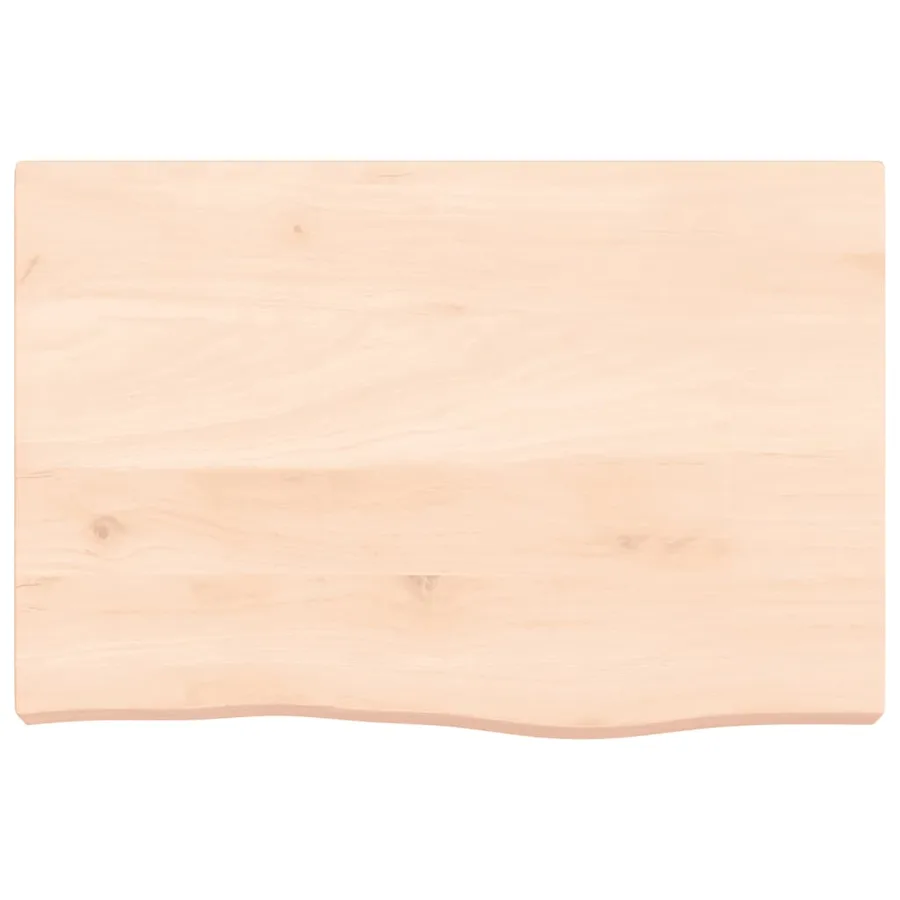 Étagère murale 60x40x(2-6) cm bois de chêne massif non traité - 4