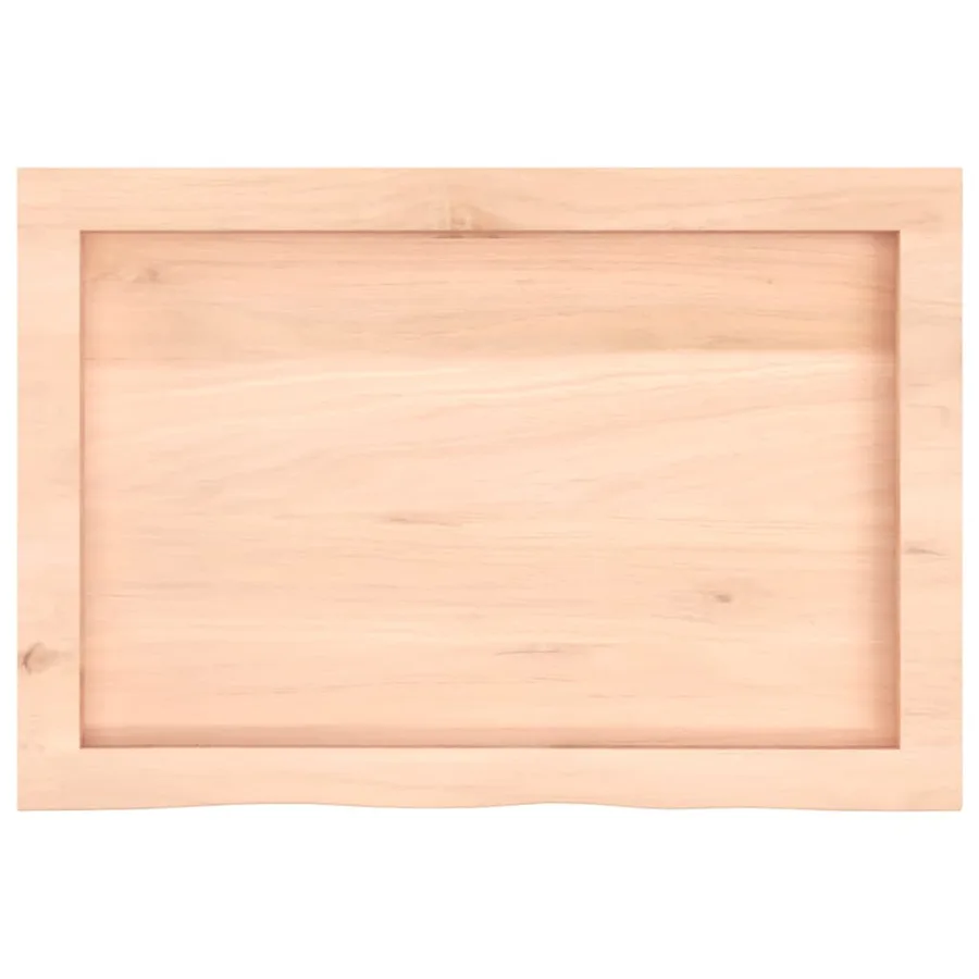Étagère murale 60x40x(2-6) cm bois de chêne massif non traité - 5