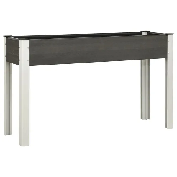 Lit surélevé de jardin Gris 120x40x75 cm WPC