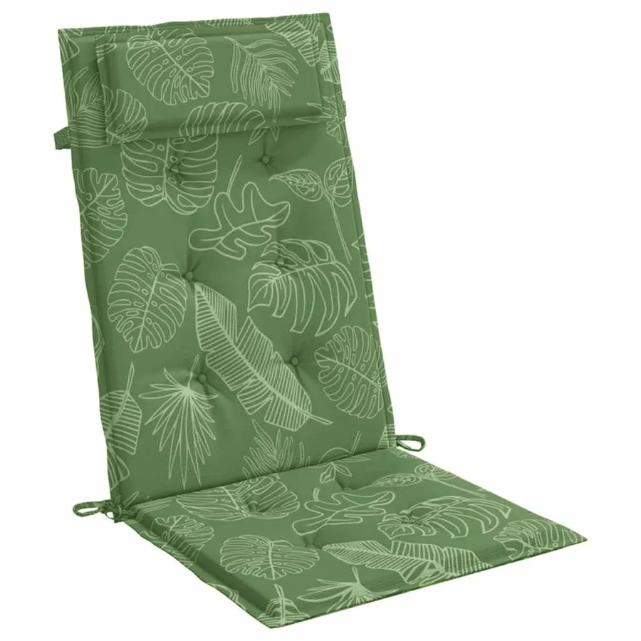 Coussins de chaise à dossier haut lot de 6 modèle de feuille - 5