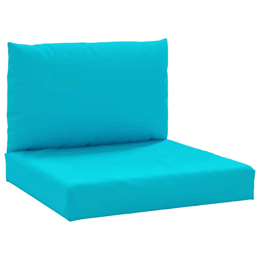 Coussins de palette lot de 2 turquoise tissu Oxford - 2