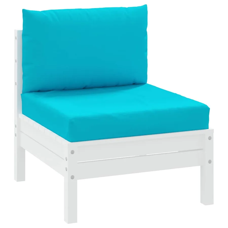 Coussins de palette lot de 2 turquoise tissu Oxford - 3
