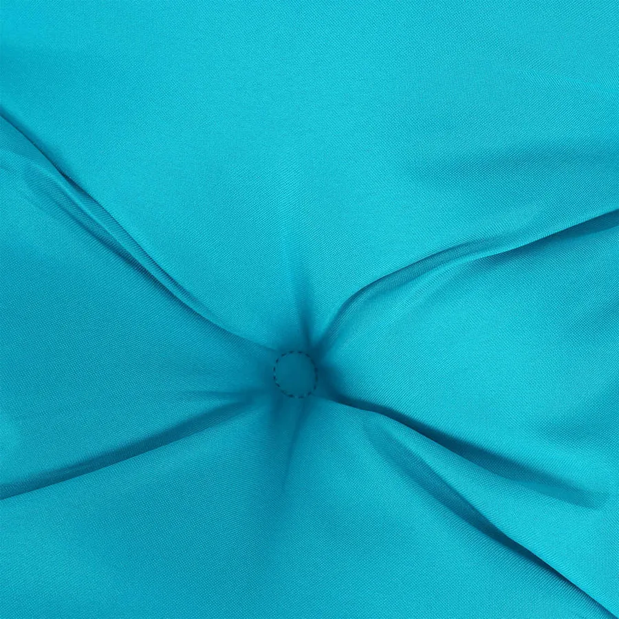 Coussins de banc de jardin lot de 2 turquoise 100x50x7 cm tissu - 7