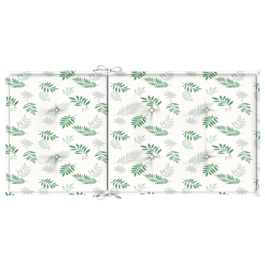 Coussins de chaise à dossier bas lot de 6 modèle de feuille - 7